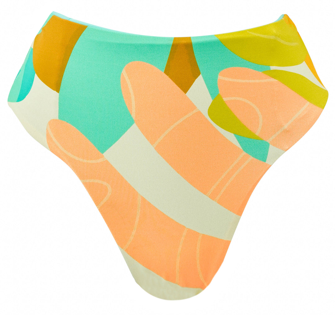 Nomads Current Bikini Bottom in Freshmint Guava Duff Print - Discounts on Nomads at UAL