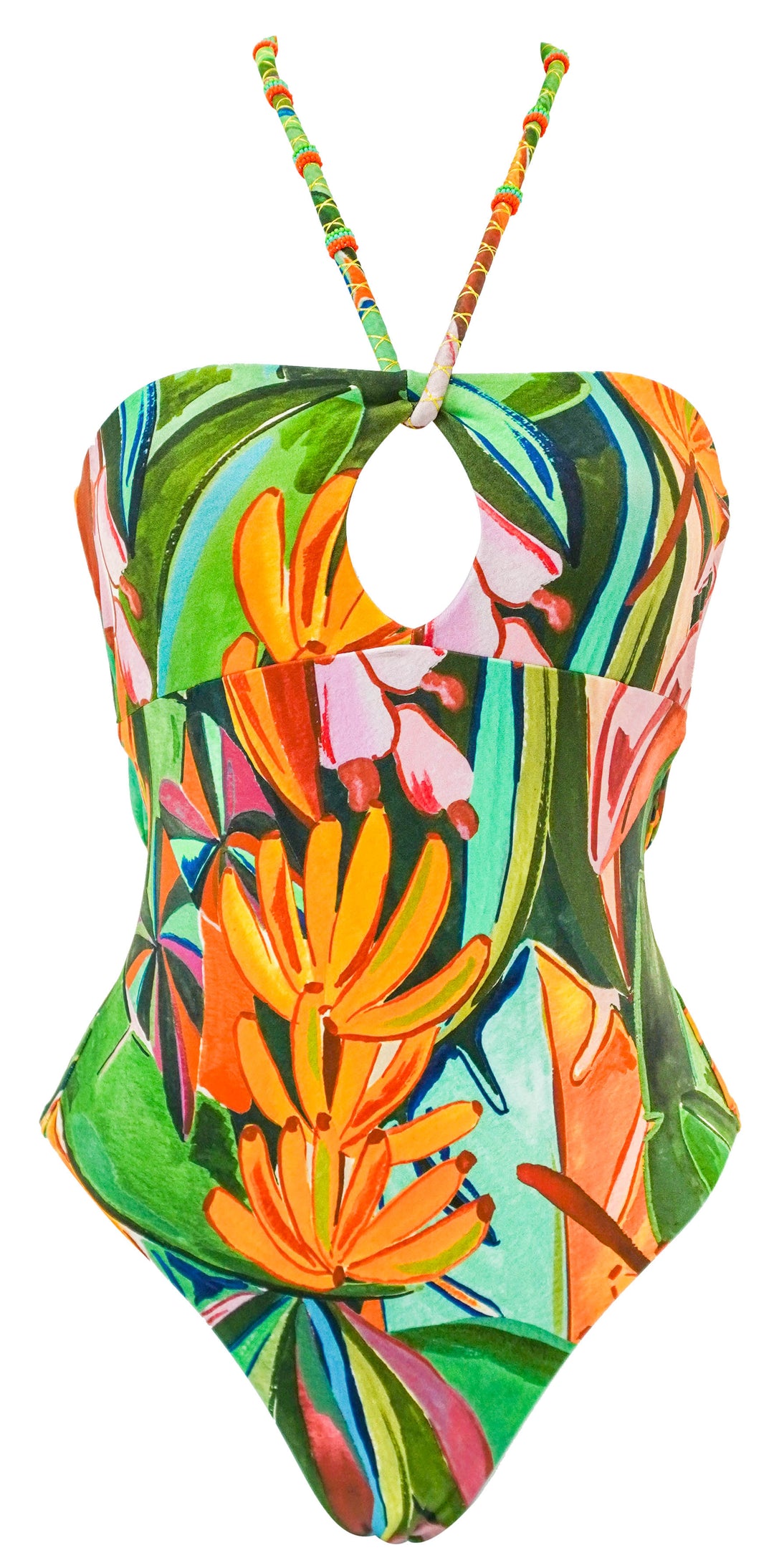 Farm Rio Banana Foliage One Piece Swimsuit in Multi - Discounts on Farm Rio at UAL