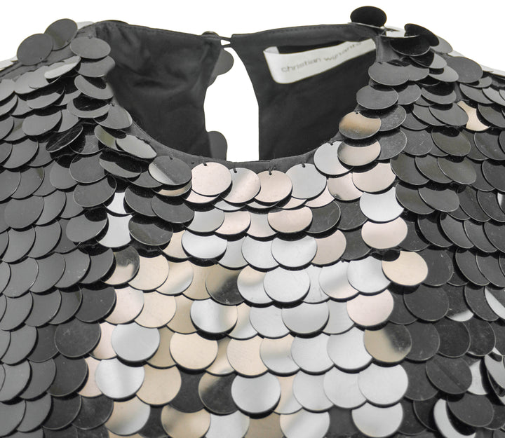 Christian Wijnants Takoda Top in Black Sequin
