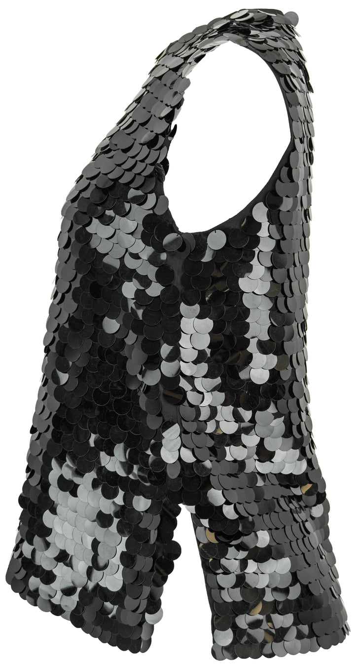 Christian Wijnants Takoda Top in Black Sequin