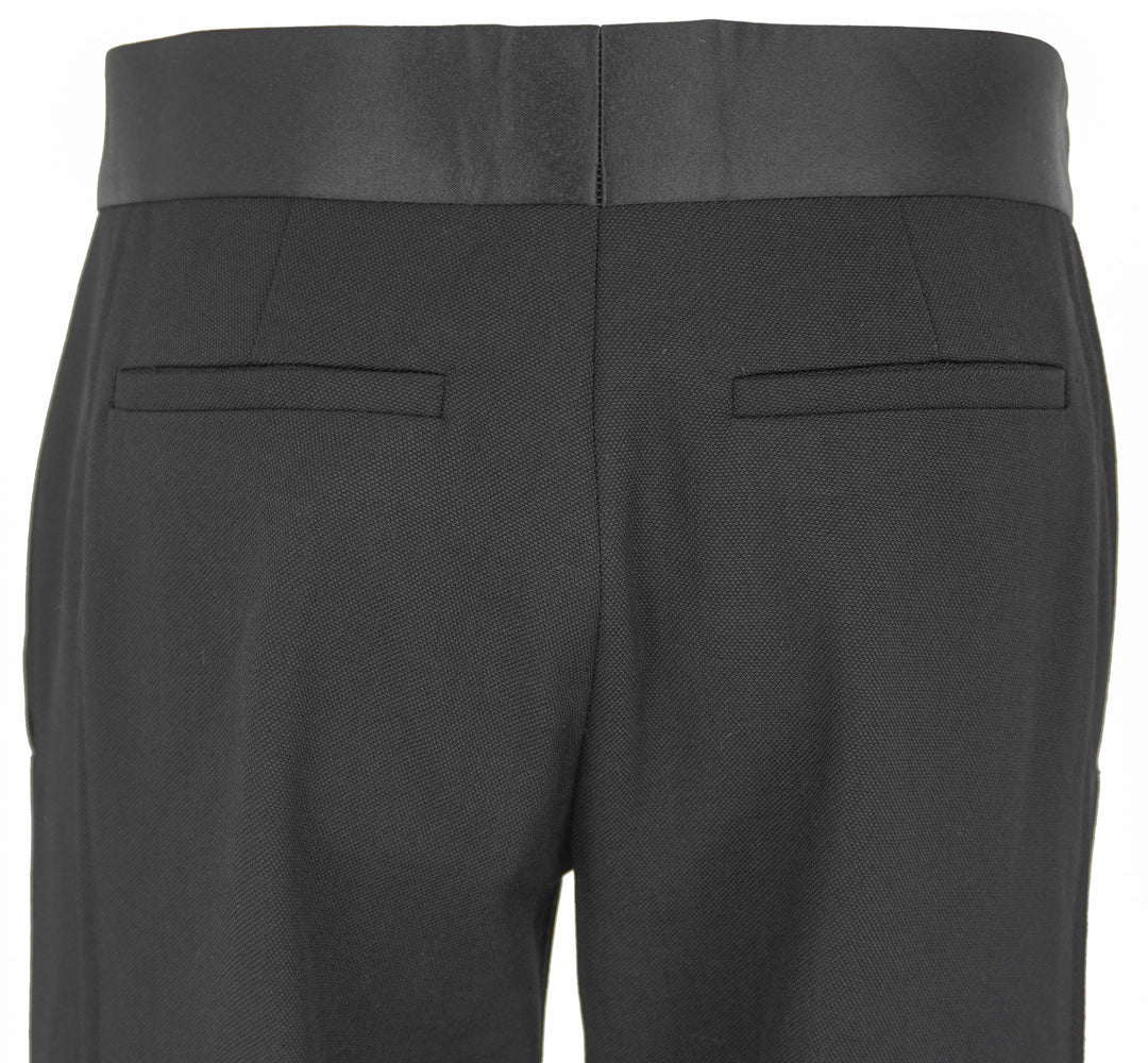 Victoria Beckham Satin Waistband Trousers in Black - Discounts on Victoria Beckham at UAL