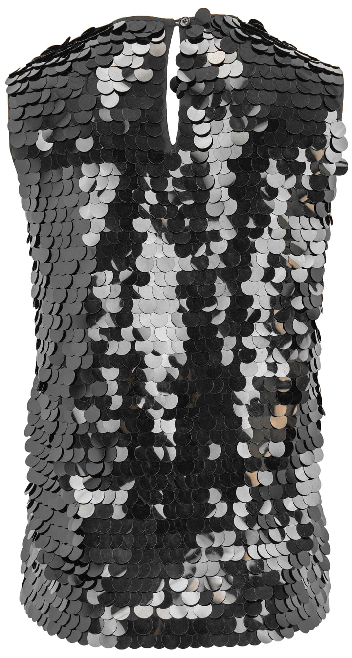 Christian Wijnants Takoda Top in Black Sequin