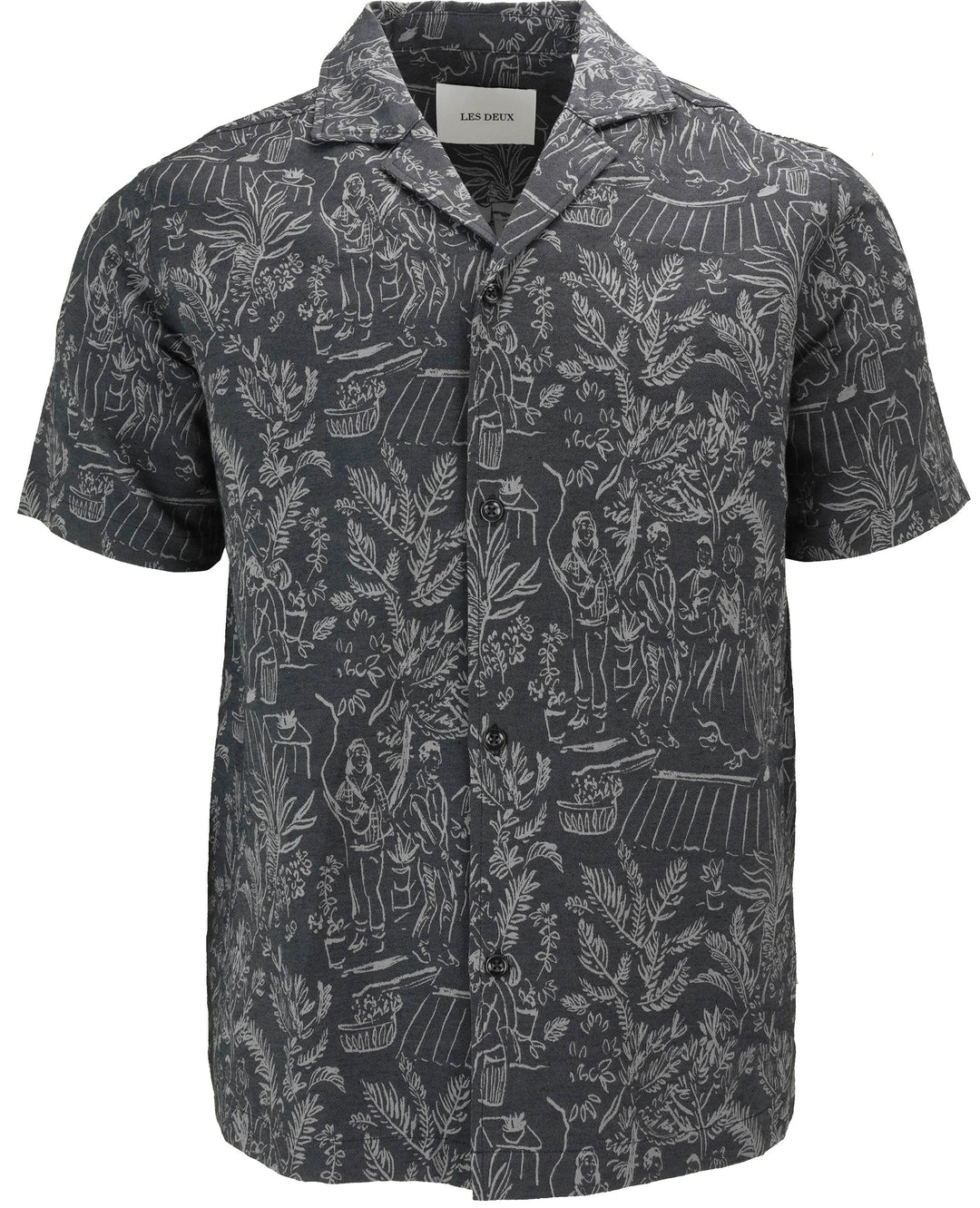 Les Deux Lesley Dancing Shirt in Dark Navy - Discounts on Les Deux at UAL