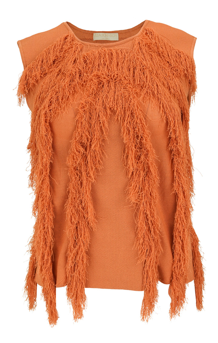 Ulla Johnson Bonnie Sleeveless Knit Top in Tulip