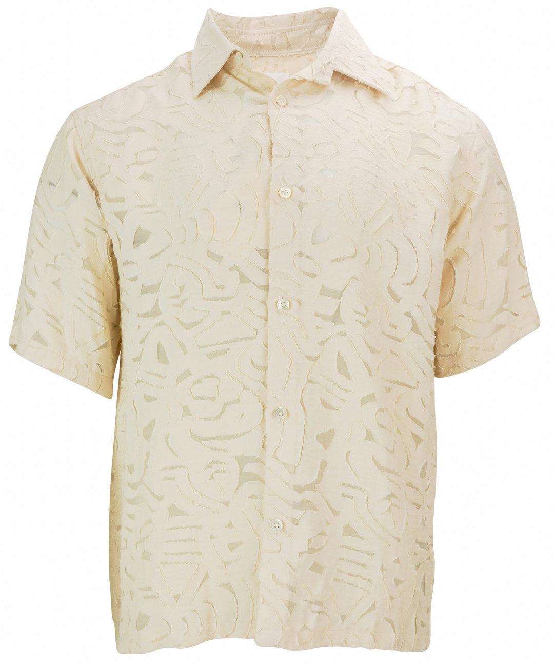 NN.07 Freddy Camp Shirt in Cream - Discounts on NN. 07 at UAL