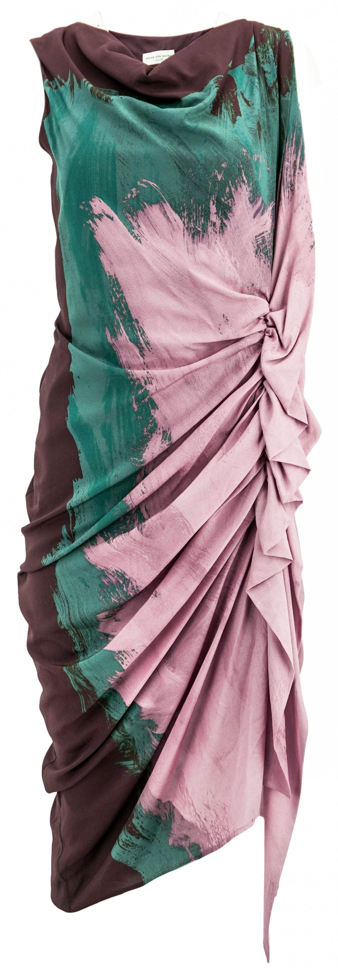 Dries Van Noten Asymmetrical Dress In Pink - Discounts on Dries Van Noten at UAL