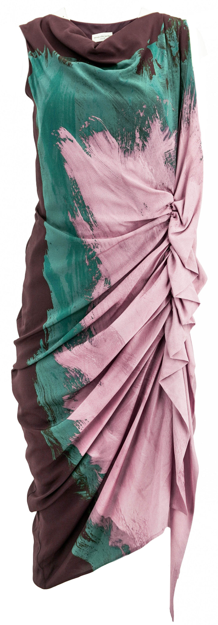 Dries Van Noten Asymmetrical Dress In Pink - Discounts on Dries Van Noten at UAL