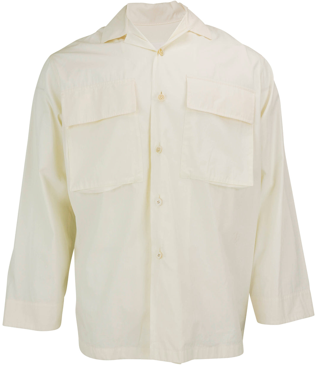 Jil Sander Long Sleeve Shirt in Eggshell - Discounts on Jil Sander at UAL