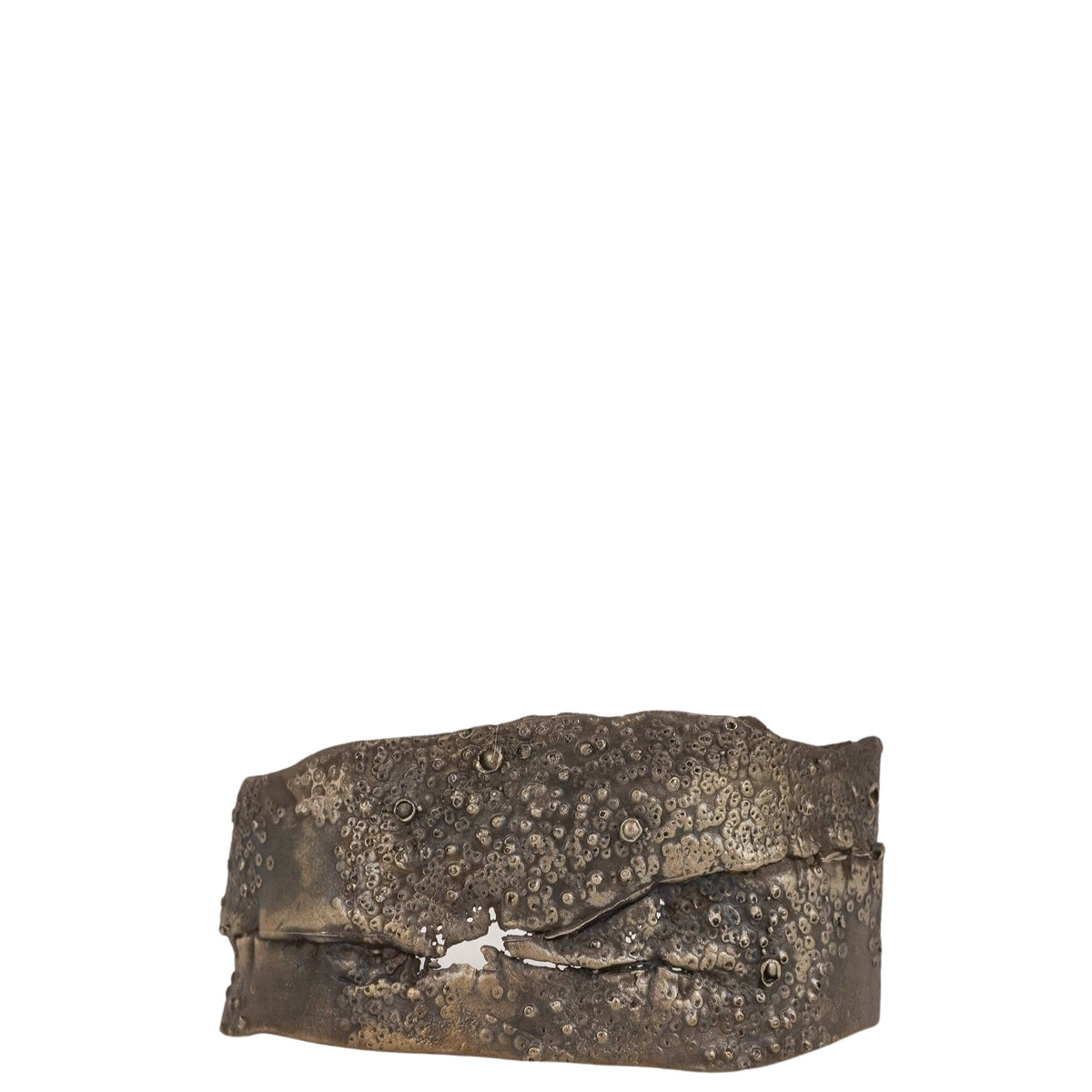 Goossens Darcy Miro Narrow Oxidized Sterling Silver Cuff Bracelet in Dark Silver - Discounts on Goossens at UAL