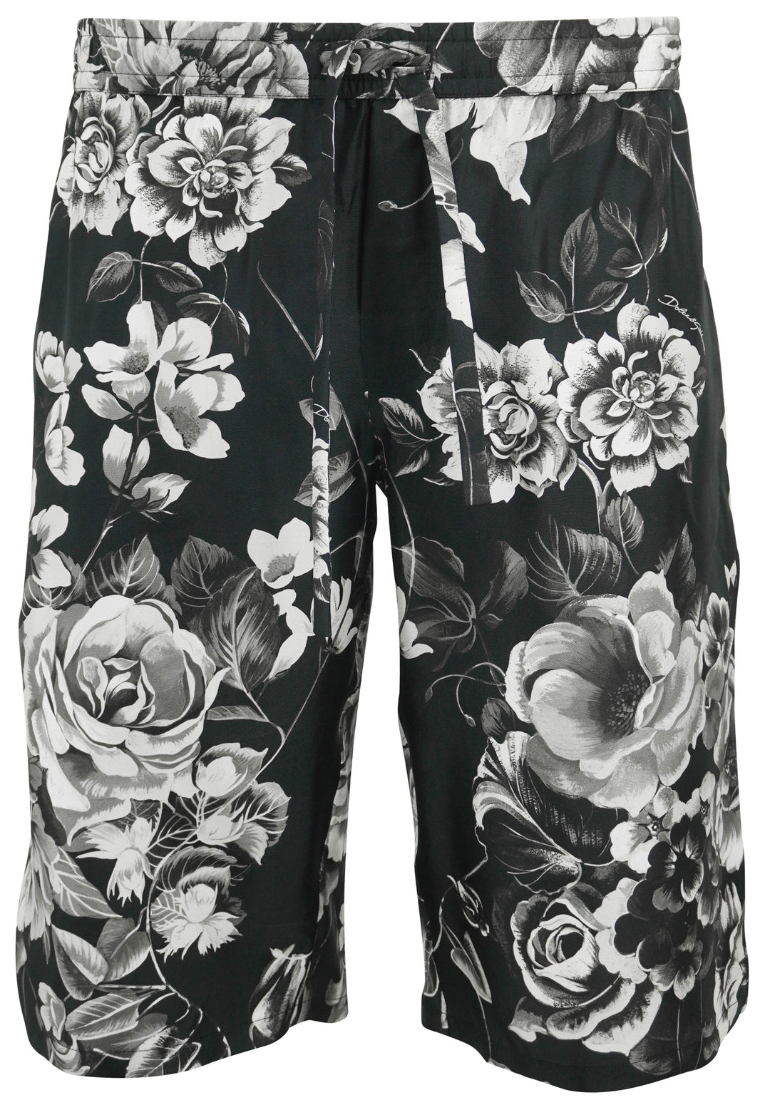 Dolce & Gabbana Flower Print Shorts in Black - Discounts on Dolce & Gabbana at UAL