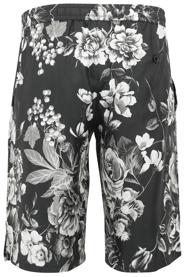 Dolce & Gabbana Flower Print Shorts in Black - Discounts on Dolce & Gabbana at UAL