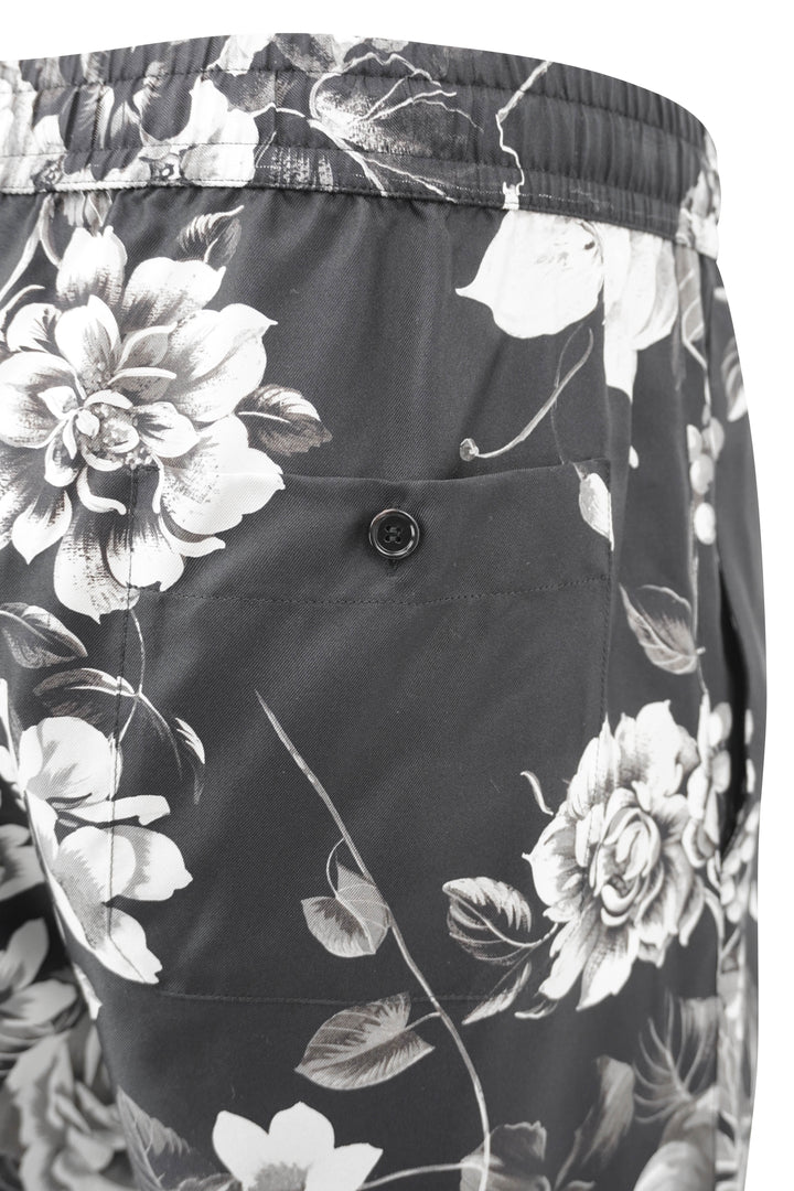 Dolce & Gabbana Flower Print Shorts in Black - Discounts on Dolce & Gabbana at UAL