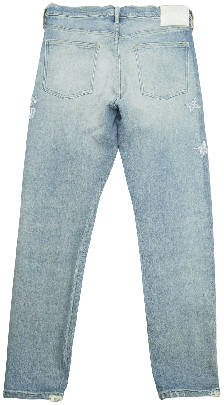 Lost Daze Distressed Straight Leg Jeans in Light Wash Denim - Discounts on Lost Daze at UAL