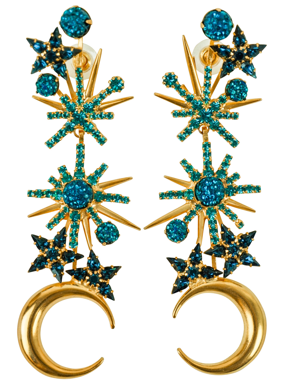 Elizabeth Cole Cassiopeia Earrings in Blue - Discounts on Elizabeth Cole at UAL