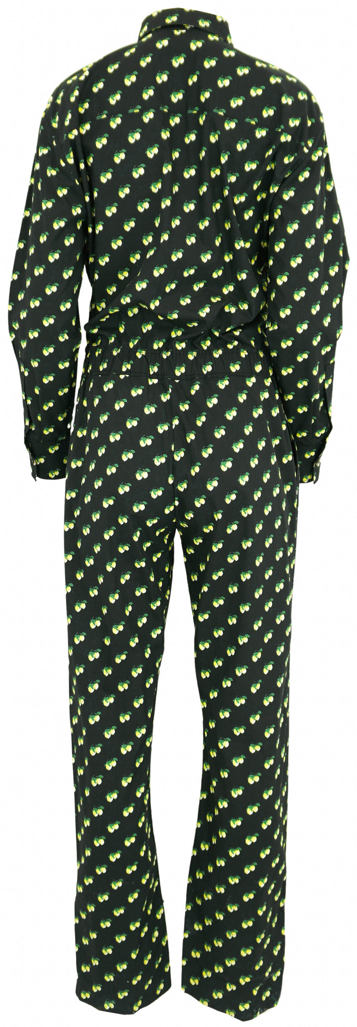 La DoubleJ. Aviator Jumpsuit in Black Limoncello Print - Discounts on La DoubleJ. at UAL