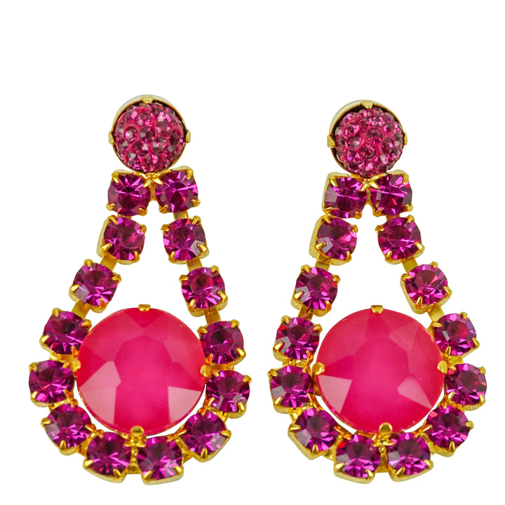 Elizabeth Cole Danica Earrings in Pink - Discounts on Elizabeth Cole at UAL
