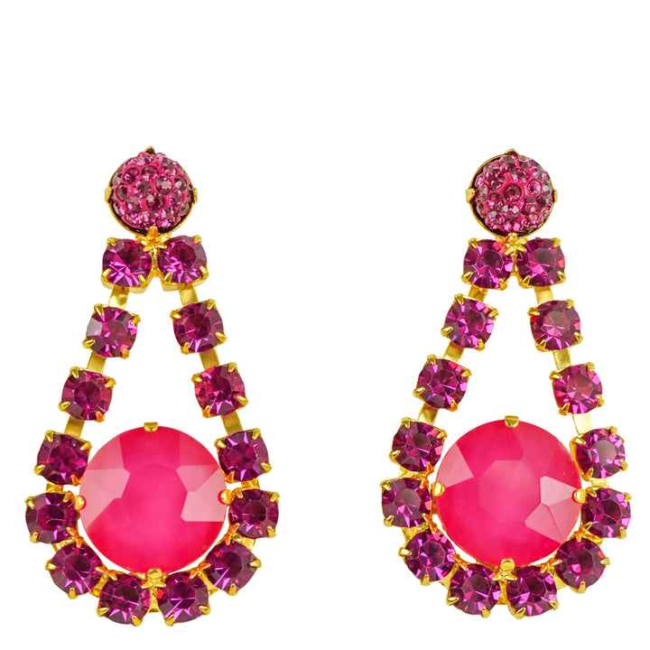 Elizabeth Cole Danica Earrings in Pink - Discounts on Elizabeth Cole at UAL