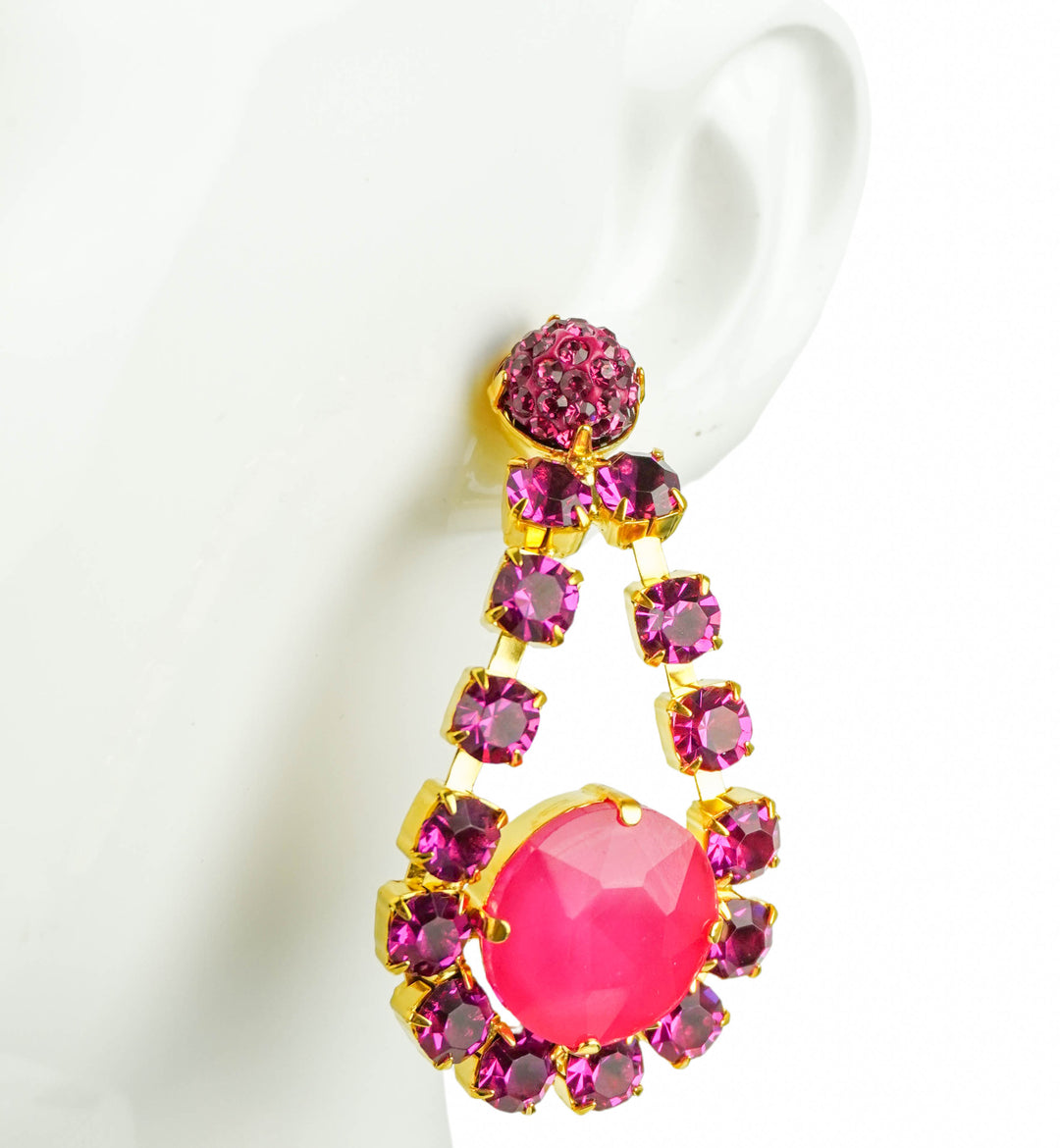 Elizabeth Cole Danica Earrings in Pink - Discounts on Elizabeth Cole at UAL