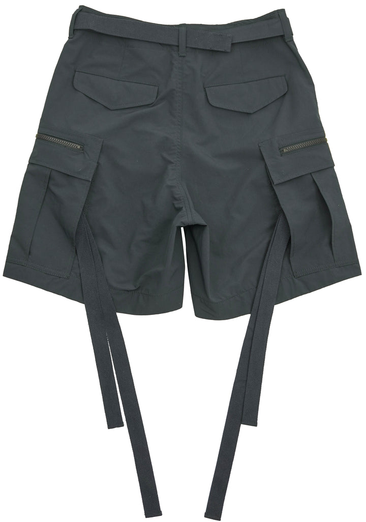 Sacai Matte Taffeta Shorts in Navy - Discounts on sacai at UAL