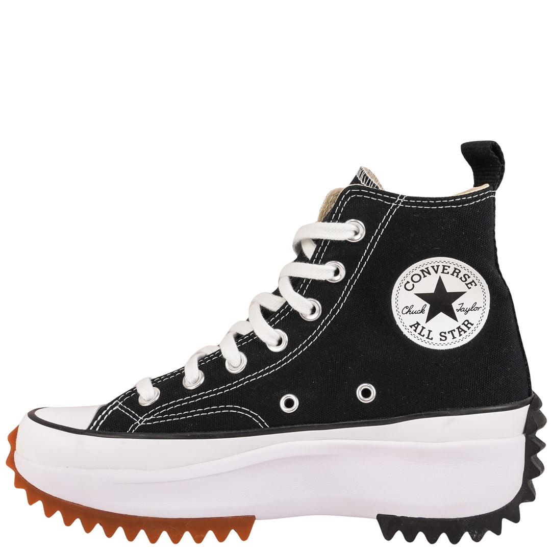Converse Run Star Hike Platform Sneakers in Black and White