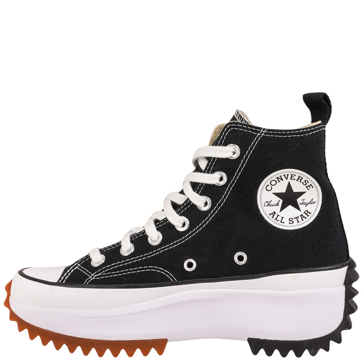 Converse Run Star Hike Platform Sneakers in Black and White