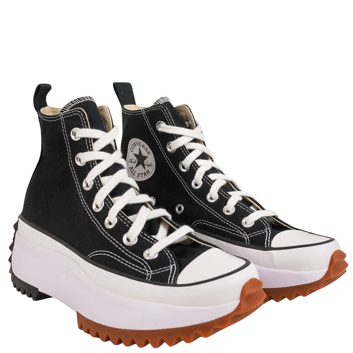 Converse Run Star Hike Platform Sneakers in Black and White