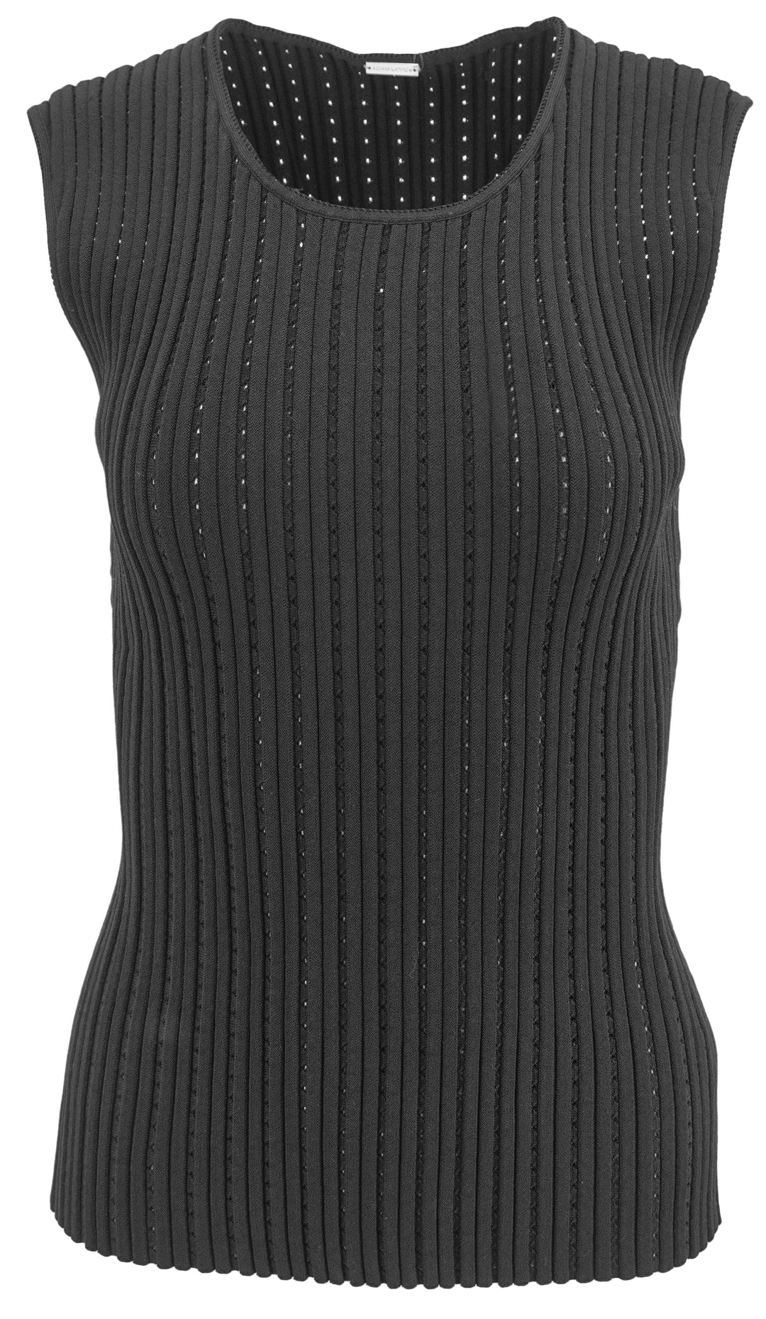 Adam Lippes Knit Tank Top in Black - Discounts on Adam Lippes at UAL