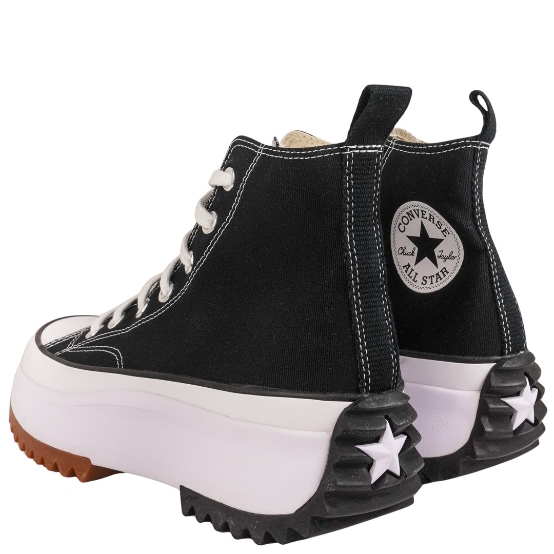 Converse Run Star Hike Platform Sneakers in Black and White