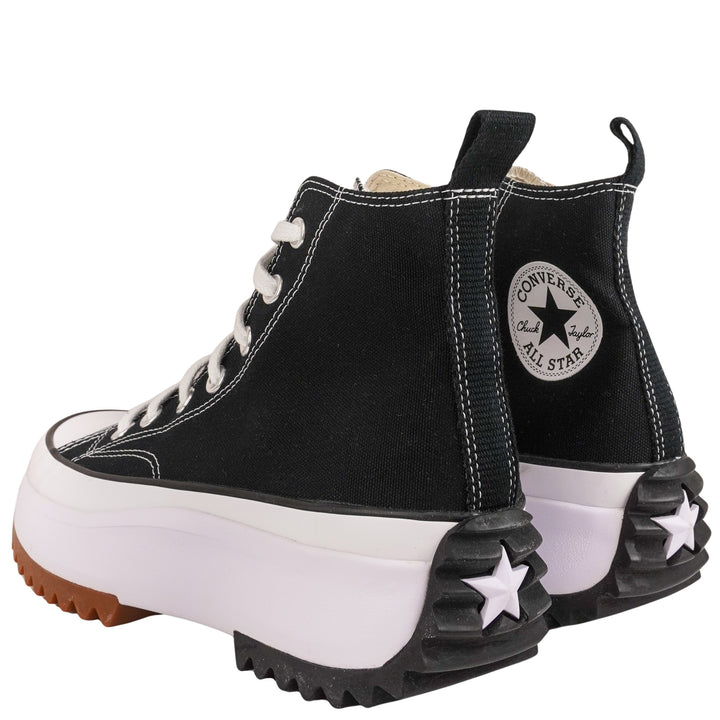 Converse Run Star Hike Platform Sneakers in Black and White