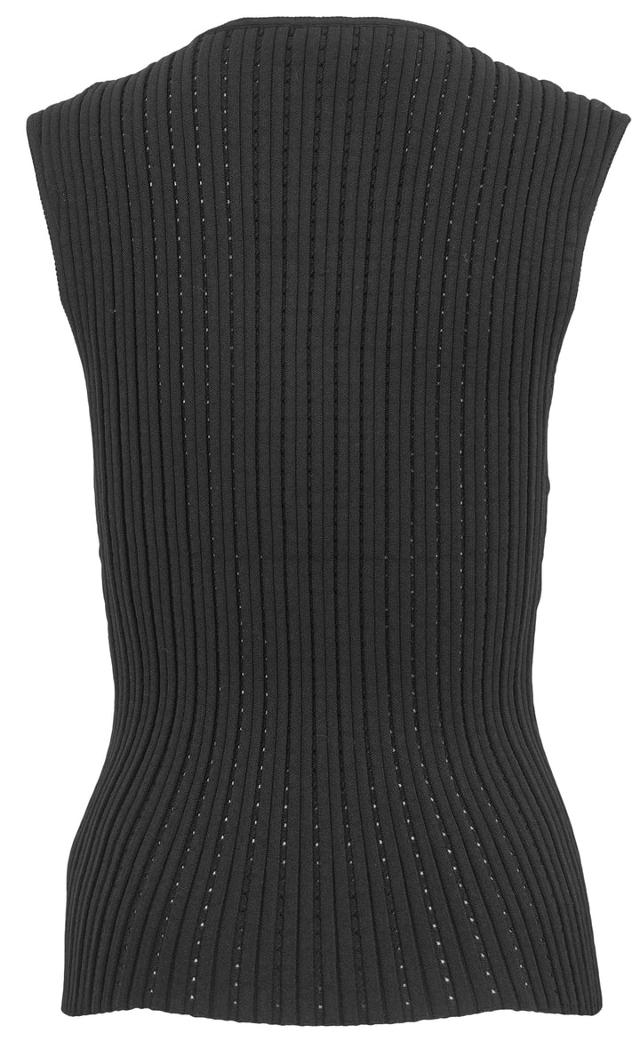 Adam Lippes Knit Tank Top in Black - Discounts on Adam Lippes at UAL