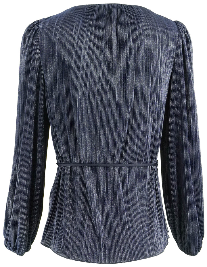 Jonathan Simkai Plisse Wrap Top in Midnight - Discounts on Jonathan Simkhai at UAL