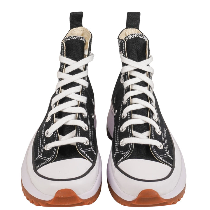 Converse Run Star Hike Platform Sneakers in Black and White