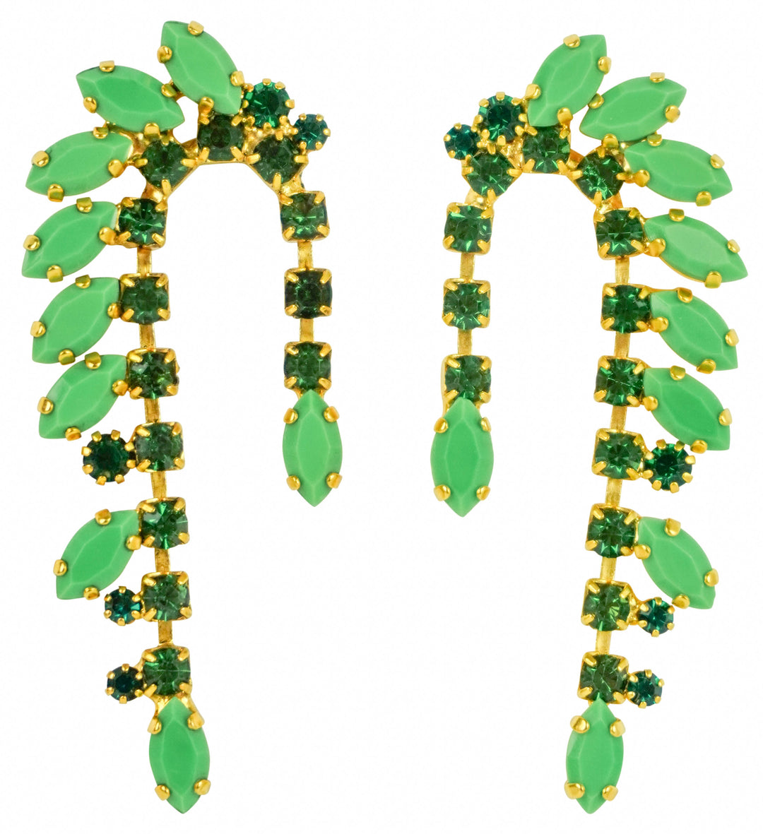 Elizabeth Cole Suzie Earrings in Green - Discounts on Elizabeth Cole at UAL