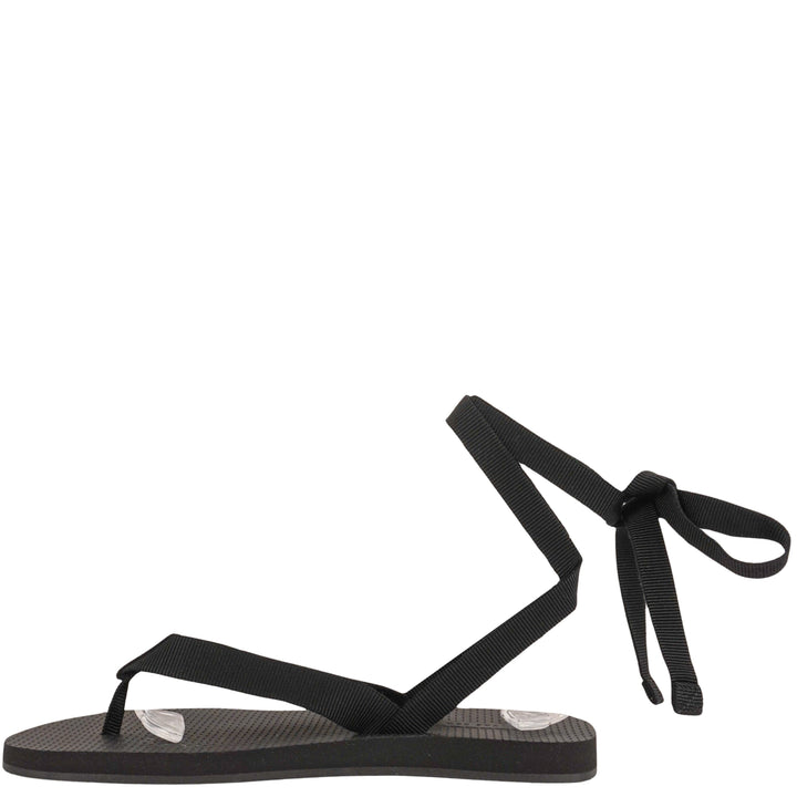 The Row Dune Knot Sandals in Black