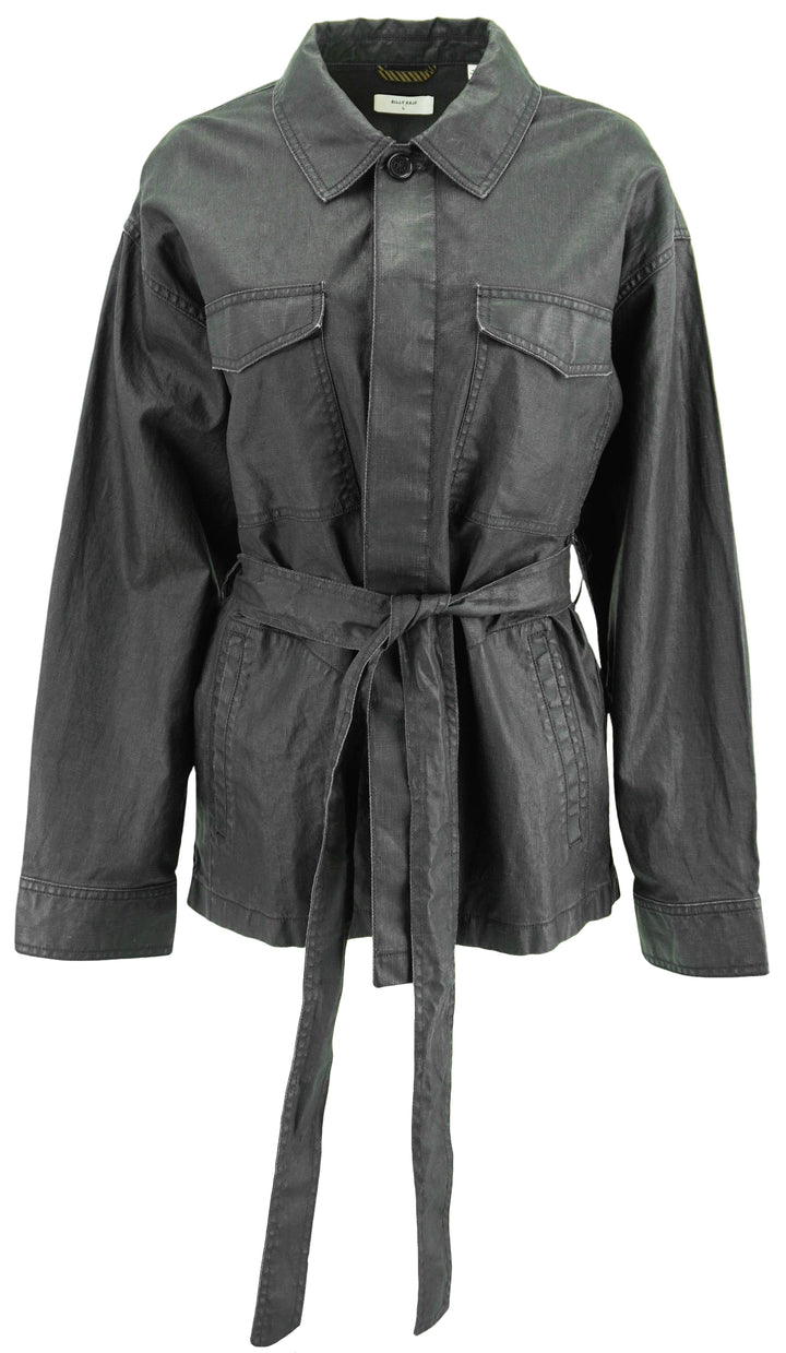 Billy Reid Shirt Jacket in Carbon Blue - Discounts on Billy Reid at UAL