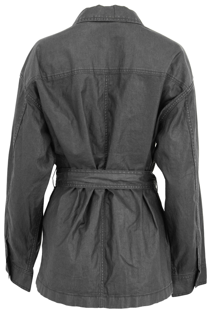 Billy Reid Shirt Jacket in Carbon Blue - Discounts on Billy Reid at UAL