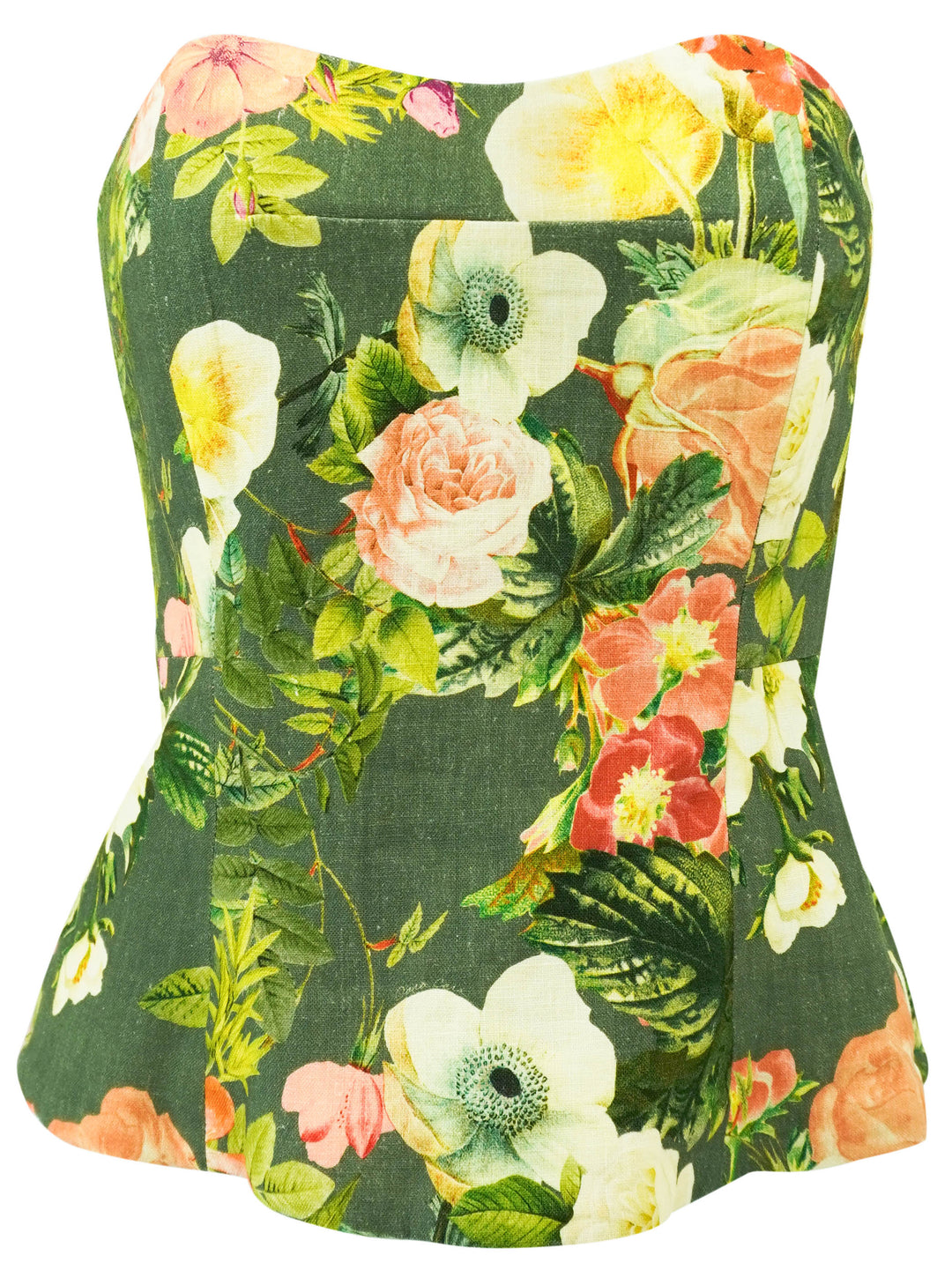 Cara Cara Agnes Top in Olive Kingston Floral - Discounts on Cara Cara at UAL