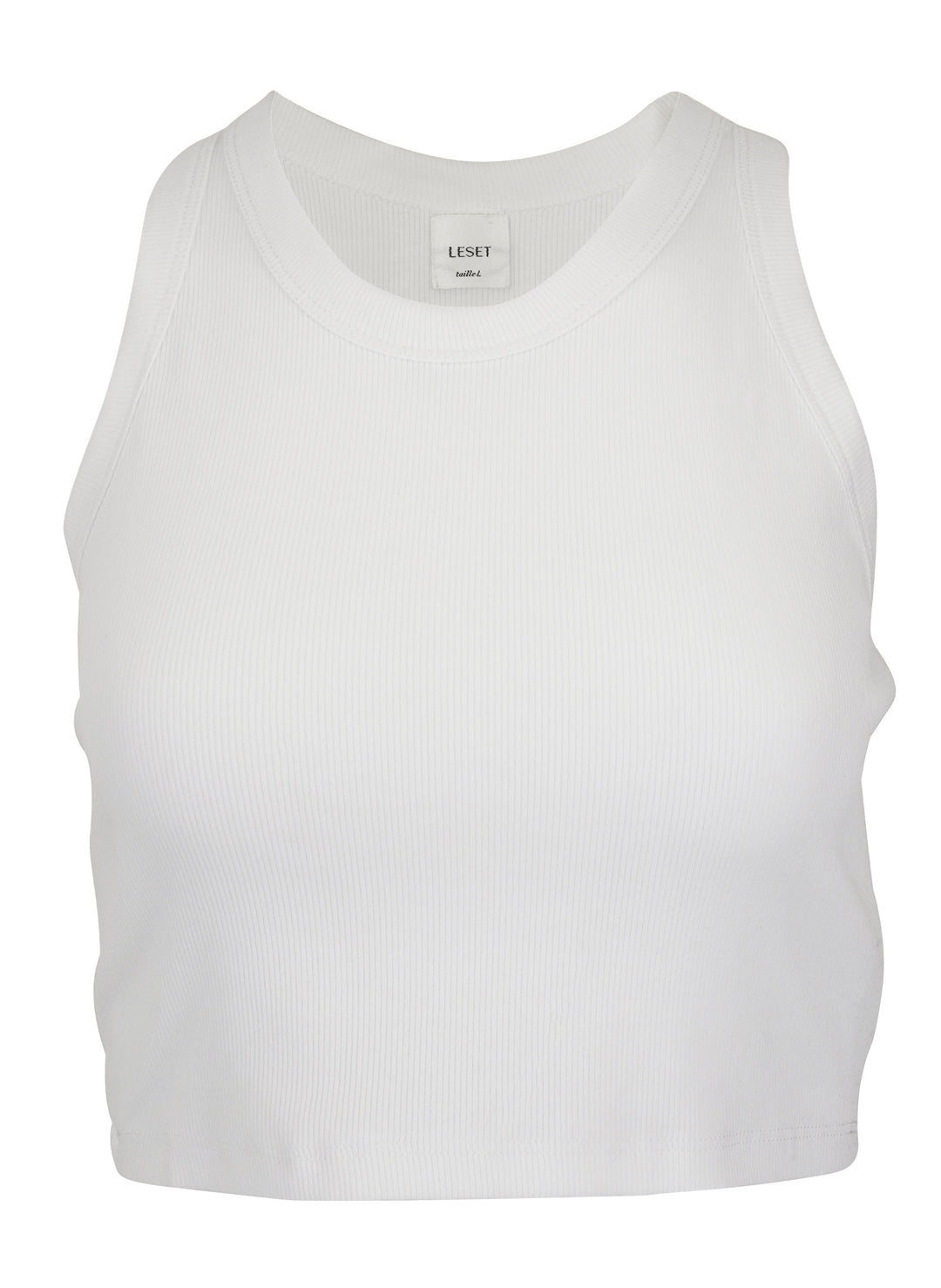Leset Kelly Racerback Tank in White - Discounts on LESET at UAL