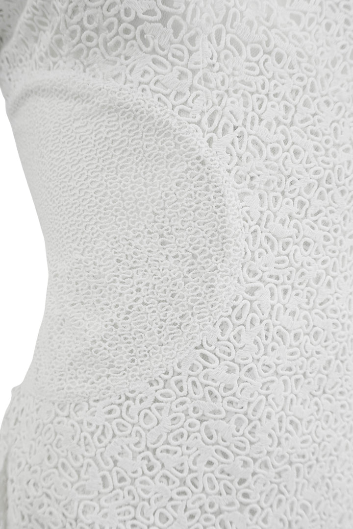 Proenza Schouler Embroidered Lace Dress in White - Discounts on Proenza Schouler at UAL