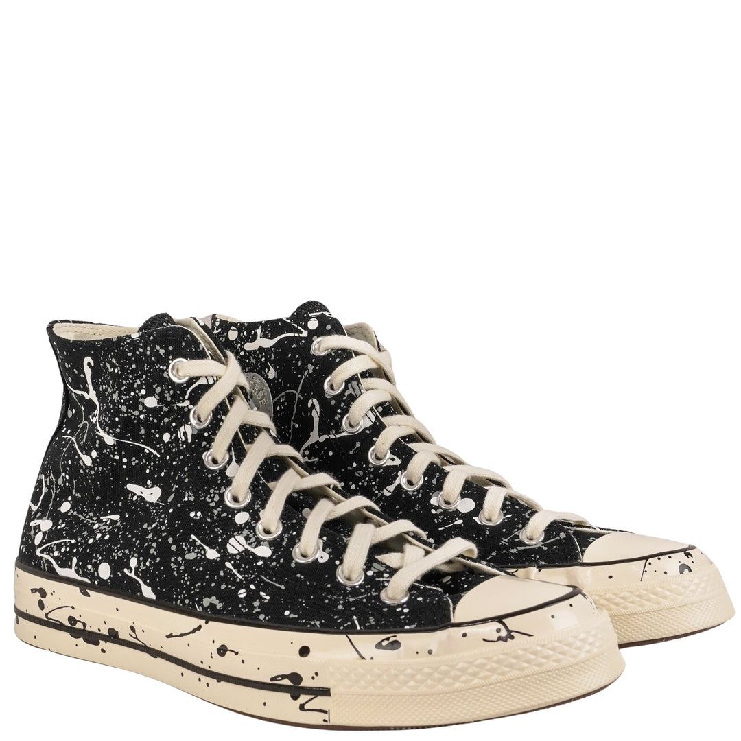 Converse Chuck 70 High Top Sneakers in Archive Paint Splatter Black
