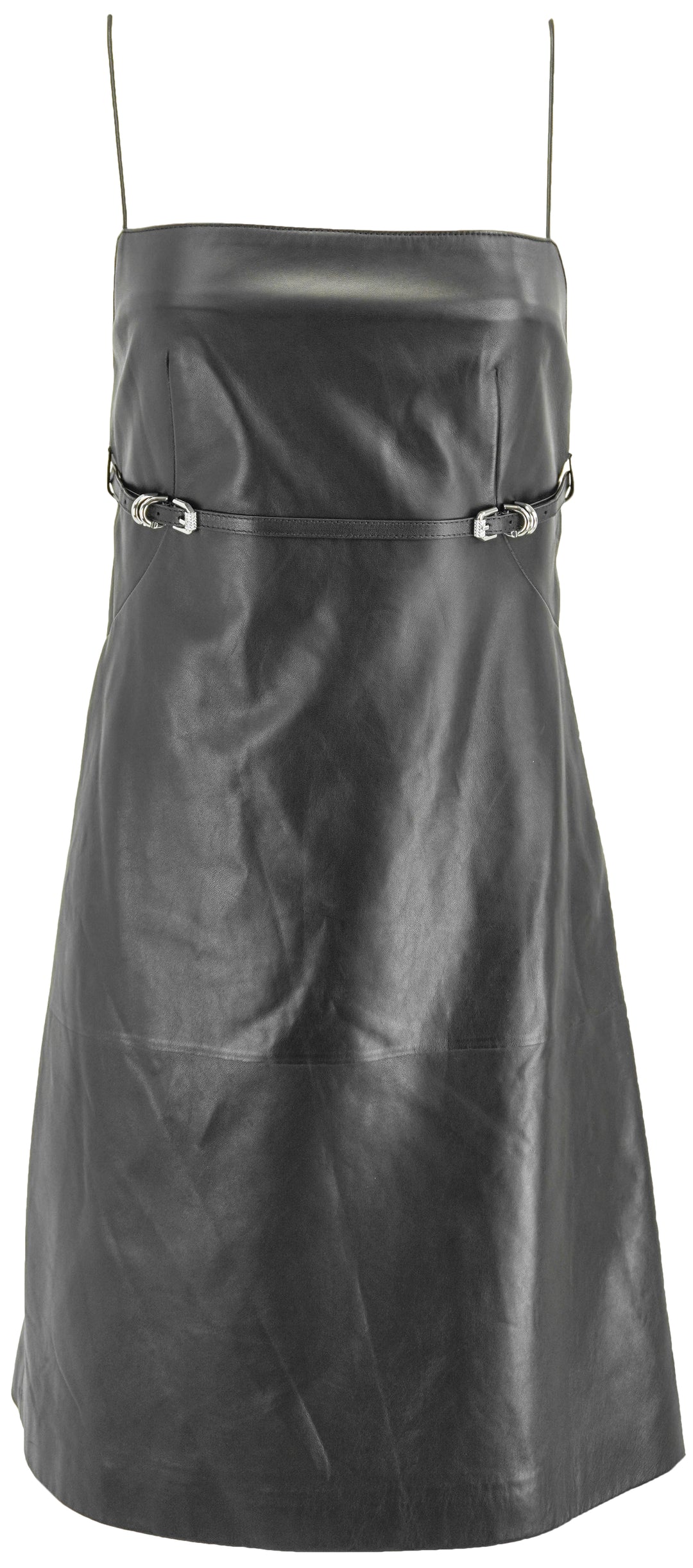 Givenchy Leather Mini Dress in Black