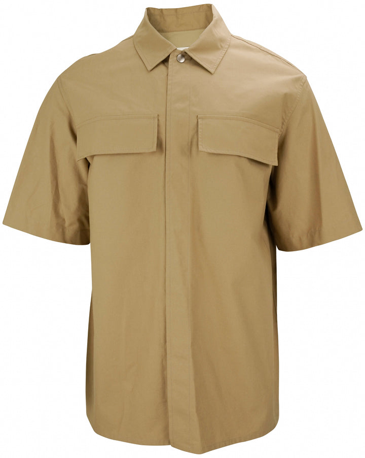 Jil Sander Water Repellant Shirt in Cereal - Discounts on Jil Sander at UAL