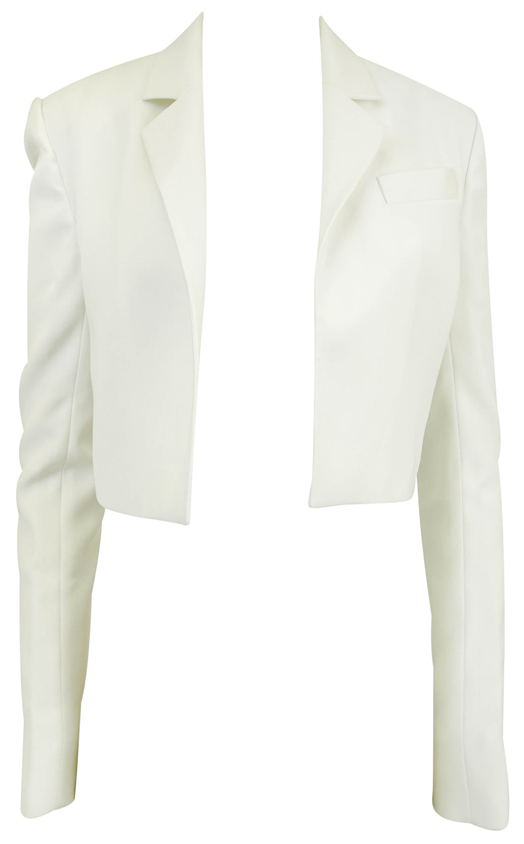 Ilá Bridal Luna Crop Blazer in White - Discounts on Ilá at UAL