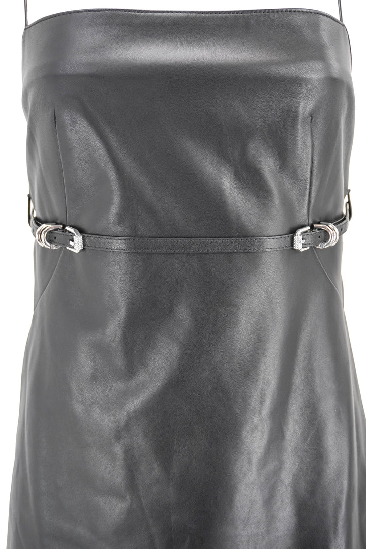 Givenchy Leather Mini Dress in Black
