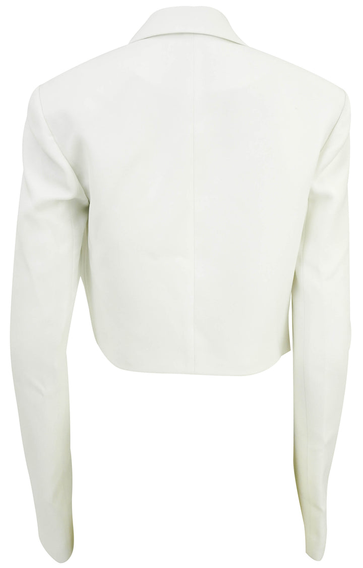 Ilá Bridal Luna Crop Blazer in White - Discounts on Ilá at UAL