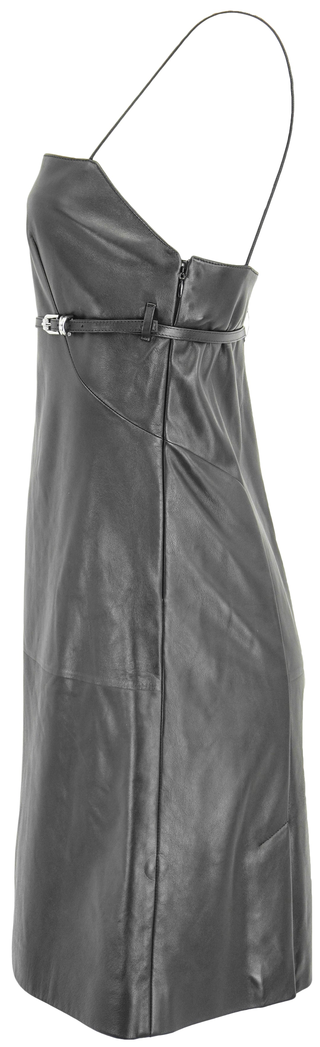 Givenchy Leather Mini Dress in Black