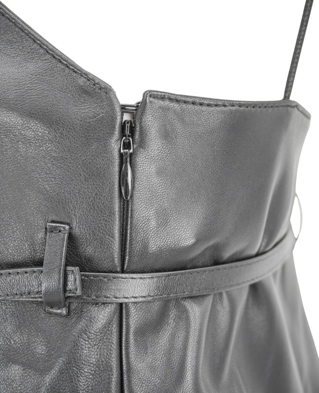 Givenchy Leather Mini Dress in Black