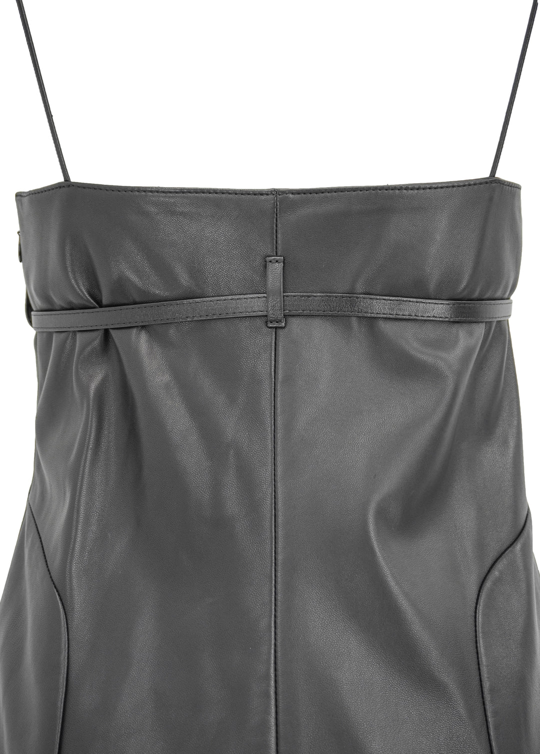 Givenchy Leather Mini Dress in Black