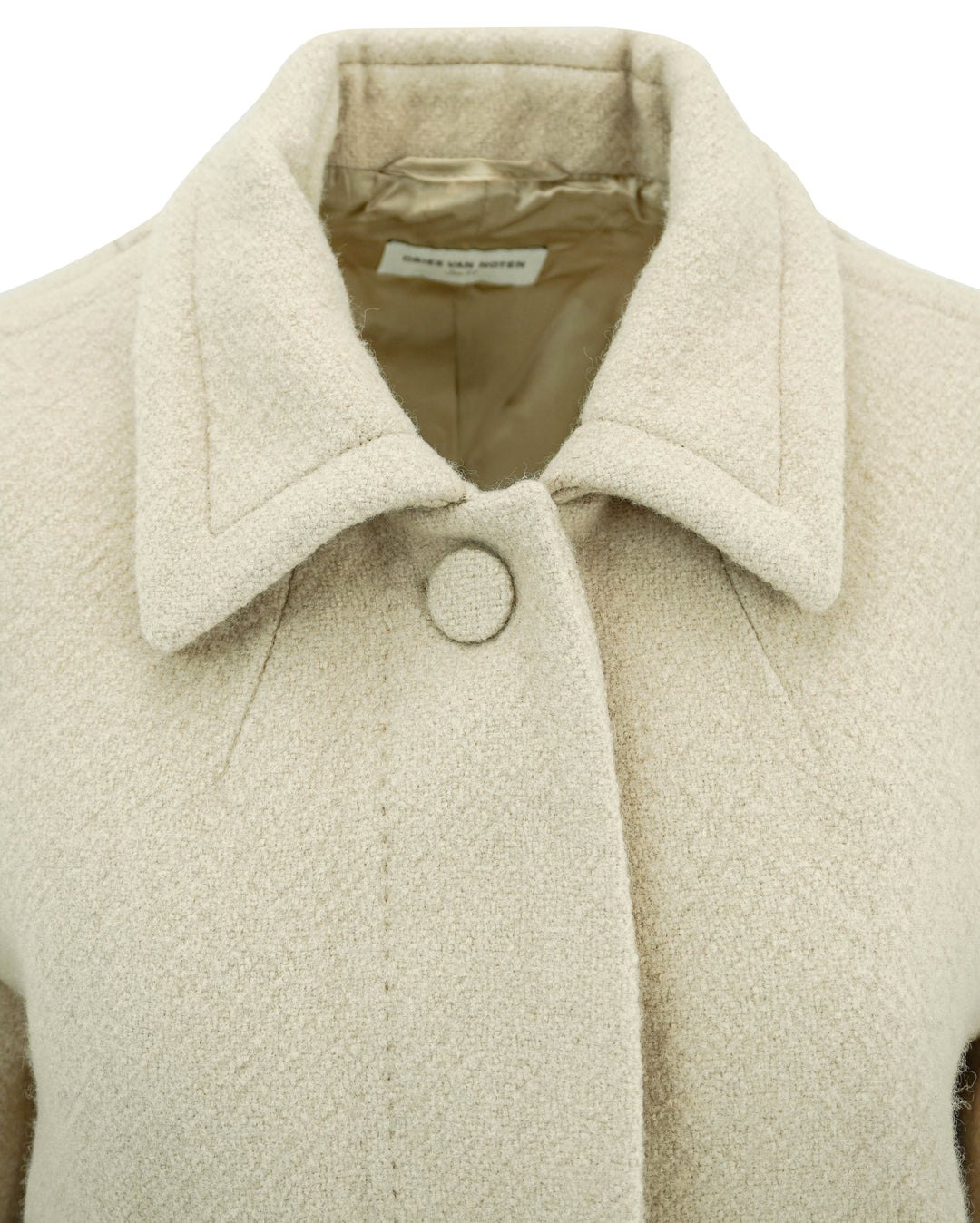 Dries Van Noten Long Sleeved Jacket in Beige - Discounts on Dries Van Noten at UAL