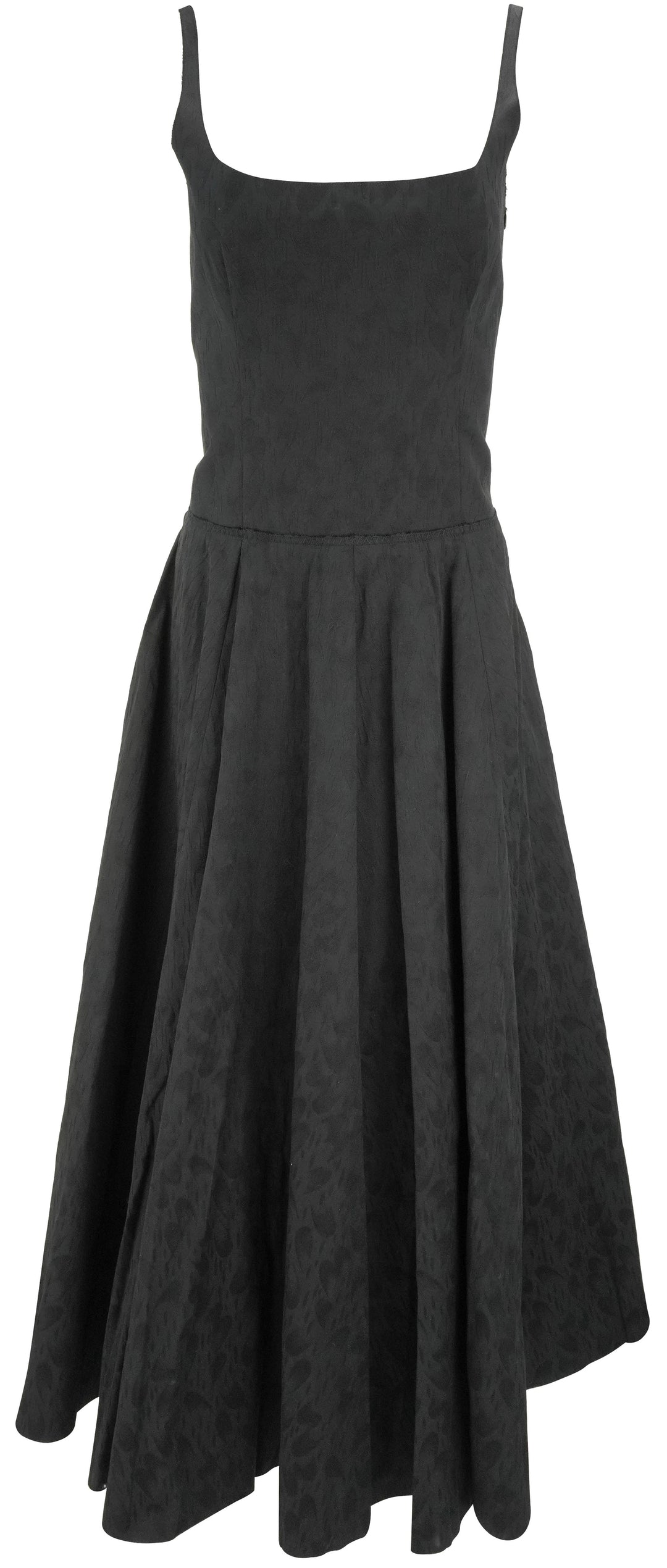 Marni Waves and Drops Cotton Jacquard Dress in Black - Discounts on Marni at UAL